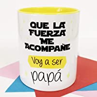 La Mente es Maravillosa - Taza con frase y dibujo divertido (Que la fuerza me acompañe- voy a ser papá) Regalo original…